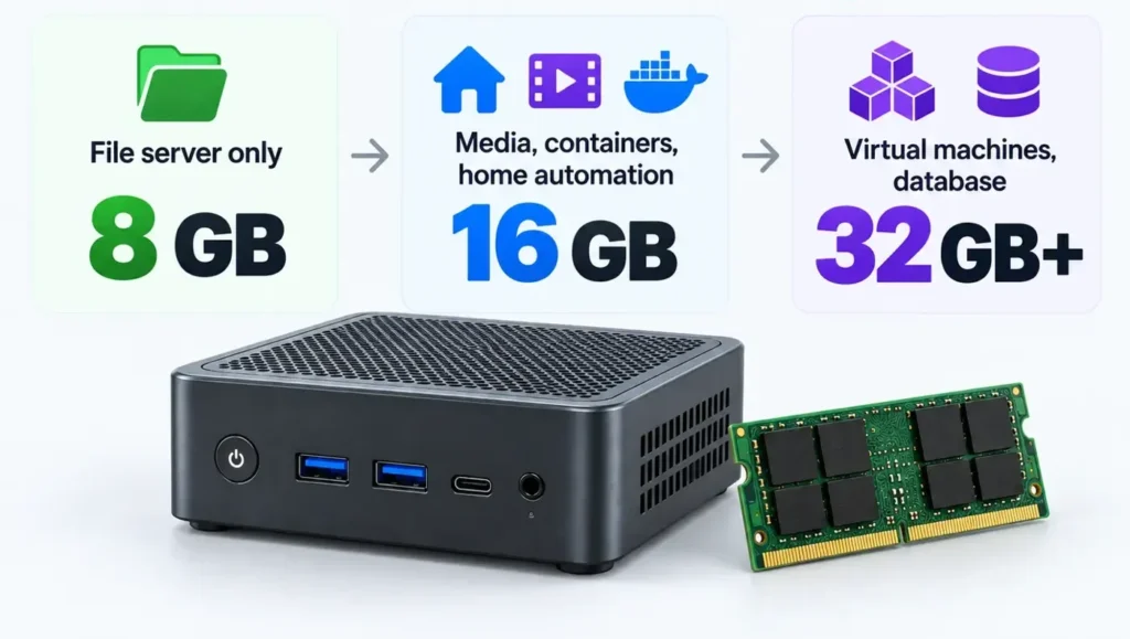  How to choose RAM for a mini PC home server
