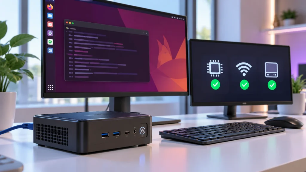 Ubuntu Ryzen mini PC post-install troubleshooting with graphics, Wi-Fi and disk checks